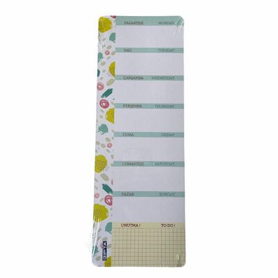 Gıpta Planner Haftalık Planlayıcı 12 x 34 cm Dikey 3407