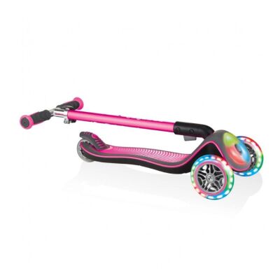 Globber Elite Deluxe Flash Full Işıklı Scooter Pembe - 2