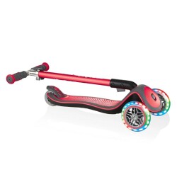 Globber Elite Deluxe Işıklı Scooter Kırmızı 3 Yaş Üzeri - 2