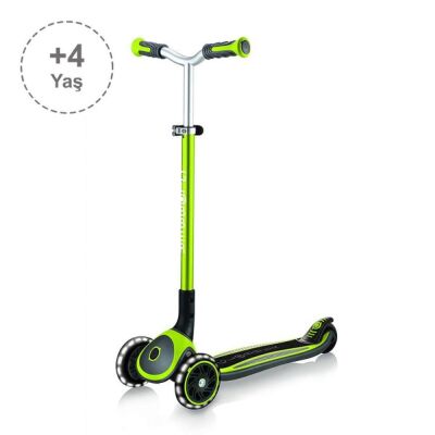 Globber Master Işıklı Katlanabilir Scooter Yeşil - 1