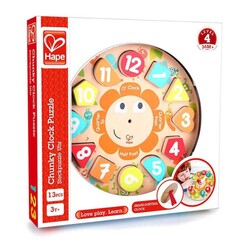 Hape Chunky Puzzle Saat Yapbozu - Thumbnail