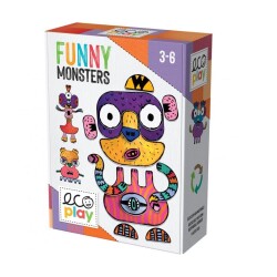 Headu Ecoplay Funny Monsters Eşleme ve Yaratma Oyunu 3-6 Yaş - 1