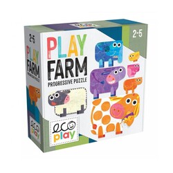 Headu Ecoplay Play Farm ilerleyen Puzzle 2-5 Yaş - 1