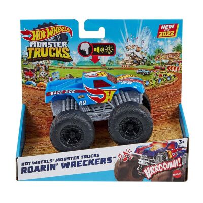 Hot Wheels Monster Trucks 1:43 Kükreyen Araba Race Ace - 1