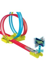 Hot Wheels Neon Yarışlar Çifte Çemberde Yarış Seti - 1