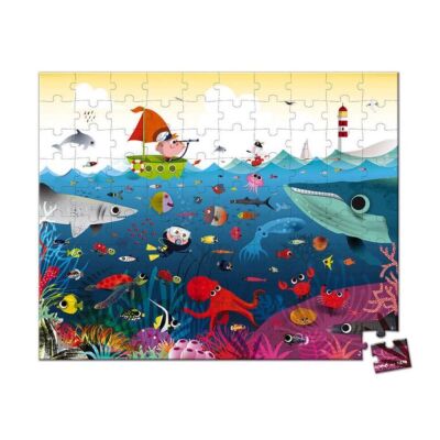 Janod 100 Parça Çanta Puzzle Sualtı Dünyası - 2