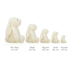 Jellycat Bashful Orta Boy Krem Tavşan 31 cm - 5