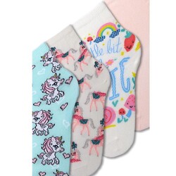 Katia 4'lü Paket Unicorn Kutu Kız Çocuk Soket Çorap 12401K2021 - Thumbnail