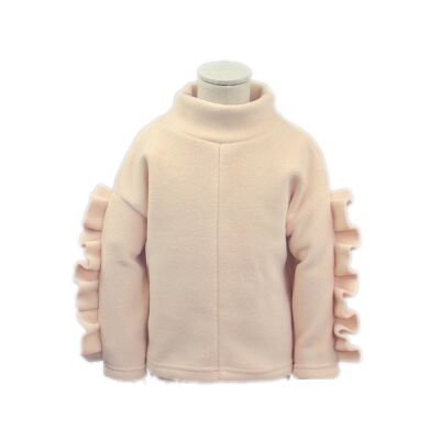 Kız Çocuk Kolu Fırfırlı Sweatshirt 3296 - 2