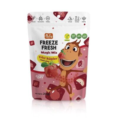 Kukuli Pol's Freeze Fresh Magic Mix Çilek-Elma Küpleri 16 gr - 1