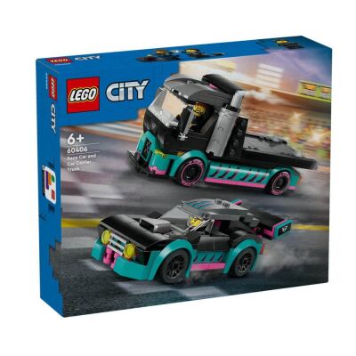 Lego City Yarış Arabası Ve Araba Taşıyıcı Kamyon 60406 - 1