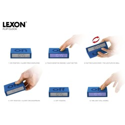 Lexon Flip Plus Alarm Saat Koyu Gri - 2