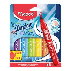 Maped Cam Boyası Keçeli Kalem 6lı - 1