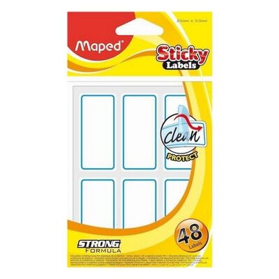 Maped Sticky Labels Üzeri Korumalı Etiket 48li 25 x 53 mm - 1