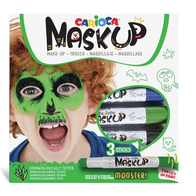 Carioca Maskup Çocuk Yüz Boyası 3lü Monster - 1