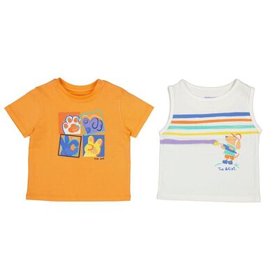 Mayoral Erkek Bebek 2'li T-shirt Set SS2401032