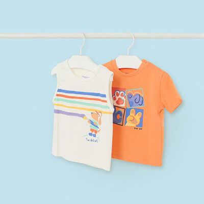 Mayoral Erkek Bebek 2'li T-shirt Set SS2401032