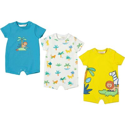 Mayoral Erkek Bebek 3'lü Kısa Paça Tulum Set SS2401795