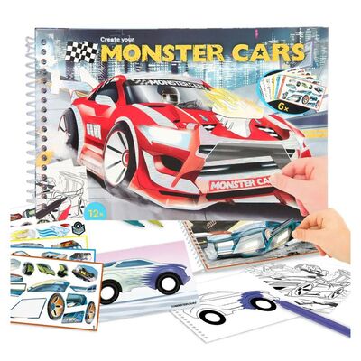 Monster Cars Cep Boyama Defteri - 1