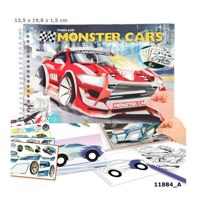 Monster Cars Cep Boyama Defteri - 7