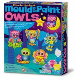 4M Mould & Paint Glow Owl Parlayan Baykuş Magnet - 1