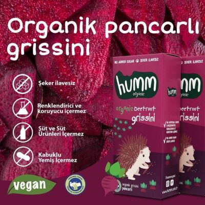 Organik Grissini Pancarlı - 75gr - 3