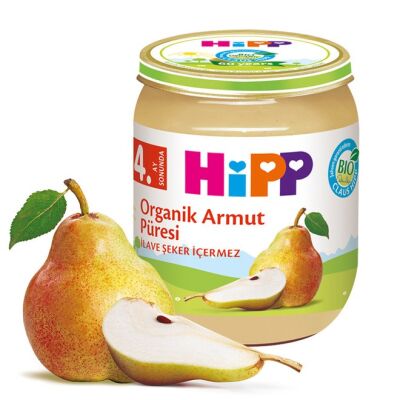 Organik Kavanoz Maması Armut Püresi 125 Gr - 1