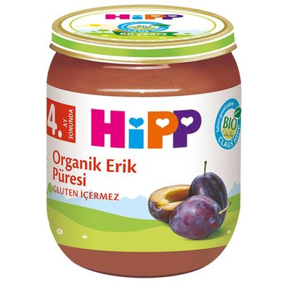 Organik Kavanoz Maması Erik Püresi 125 Gr