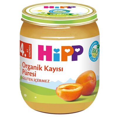 Organik Kavanoz Maması Kayısı Püresi 125 Gr - 1