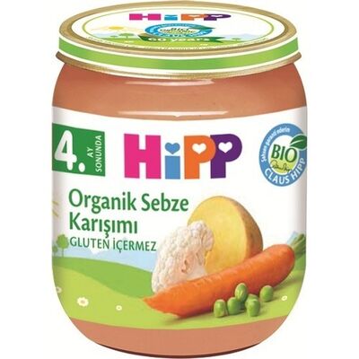 Organik Kavanoz Maması Sebze Karışımı 125 Gr - 1