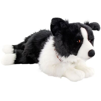 Peluş Yatan Border Collie 60 Cm