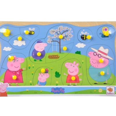 Peppa Pig Ahşap Pin Puzzle - 1