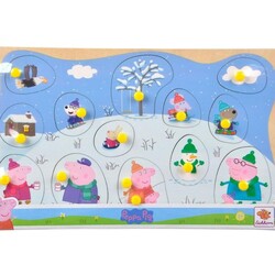 Peppa Pig Ahşap Pin Puzzle - 3