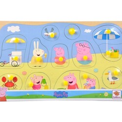 Peppa Pig Ahşap Pin Puzzle - 4