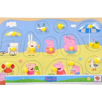 Peppa Pig Ahşap Pin Puzzle - 4