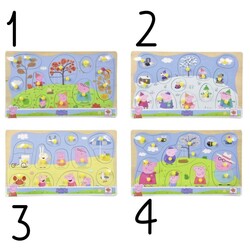 Peppa Pig Ahşap Pin Puzzle - 5