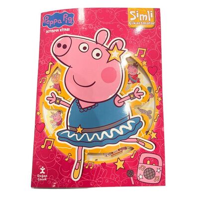 Peppa Pig Simli Boyama Kitabı - 1