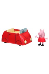 Peppa Pig Tekli Figür ve Araç Little Red Car - Thumbnail