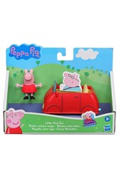 Peppa Pig Tekli Figür ve Araç Little Red Car - Thumbnail