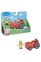 Peppa Pig Tekli Figür ve Araç Little Tractor - Thumbnail