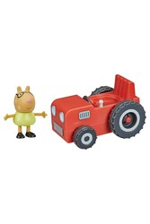 Peppa Pig Tekli Figür ve Araç Little Tractor - Thumbnail