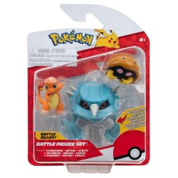 Pokemon Battle 3lü Figür Charmander Metang Kabuto - 1