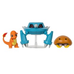 Pokemon Battle 3lü Figür Charmander Metang Kabuto - 2