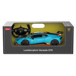 Rastar 1:14 Lamborghini Huracan STO Işıklı Uzaktan Kumandalı Araba - Thumbnail