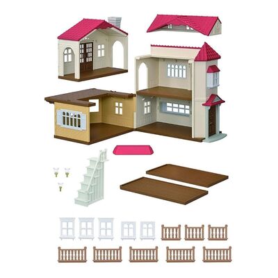 Sylvanian Families Kırmızı Çatılı Işıklı Şehir Evi - 2