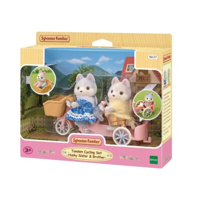 Sylvanian Families Tandem Bisiklet ve Huskiler - 1