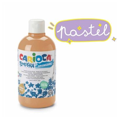 Carioca Tempera Suluboya Yıkanabilir Pastel Turuncu 500 ML - 1