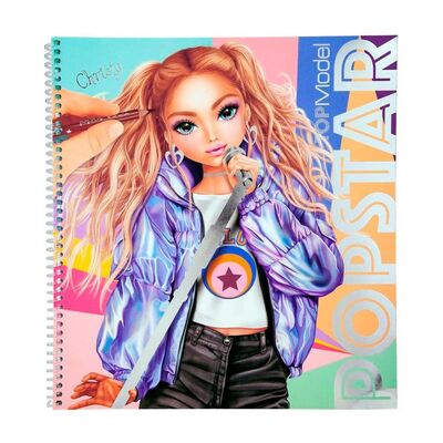 Top Model Popstar Boyama Kitabı Stickerlı - 1