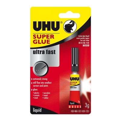 Uhu Super Glue 3 Gr Sıvı Japon Yapıştırıcı - 1