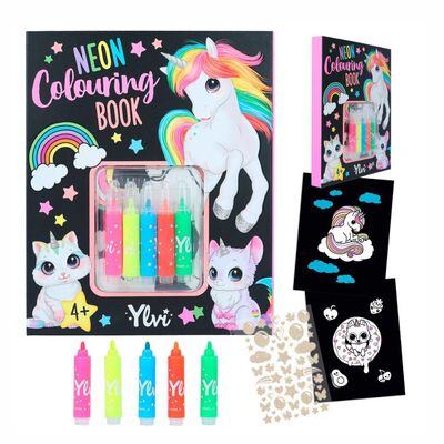 Ylvi Neon Colouring Book Set - 2